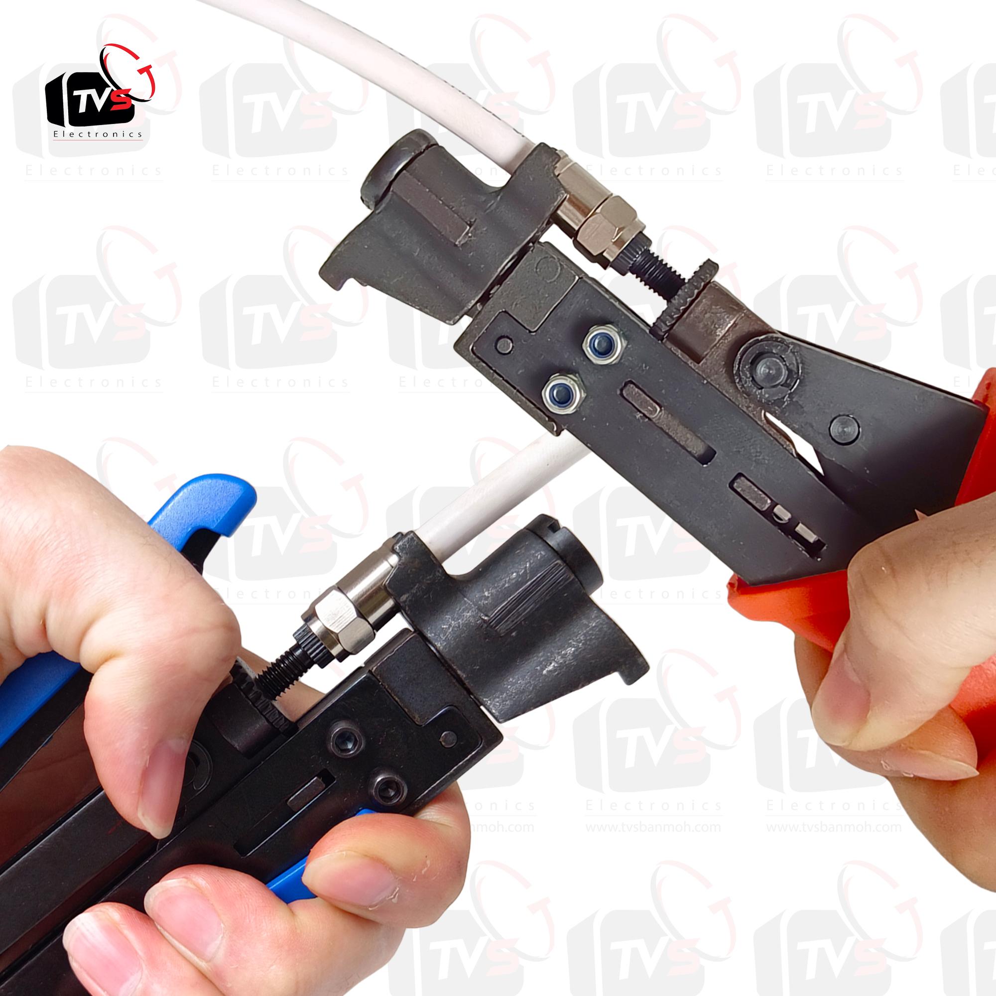 แจ็ค F-Type แบบบีบอัดกันน้ำ สำหรับสายRG6 20ชิ้น