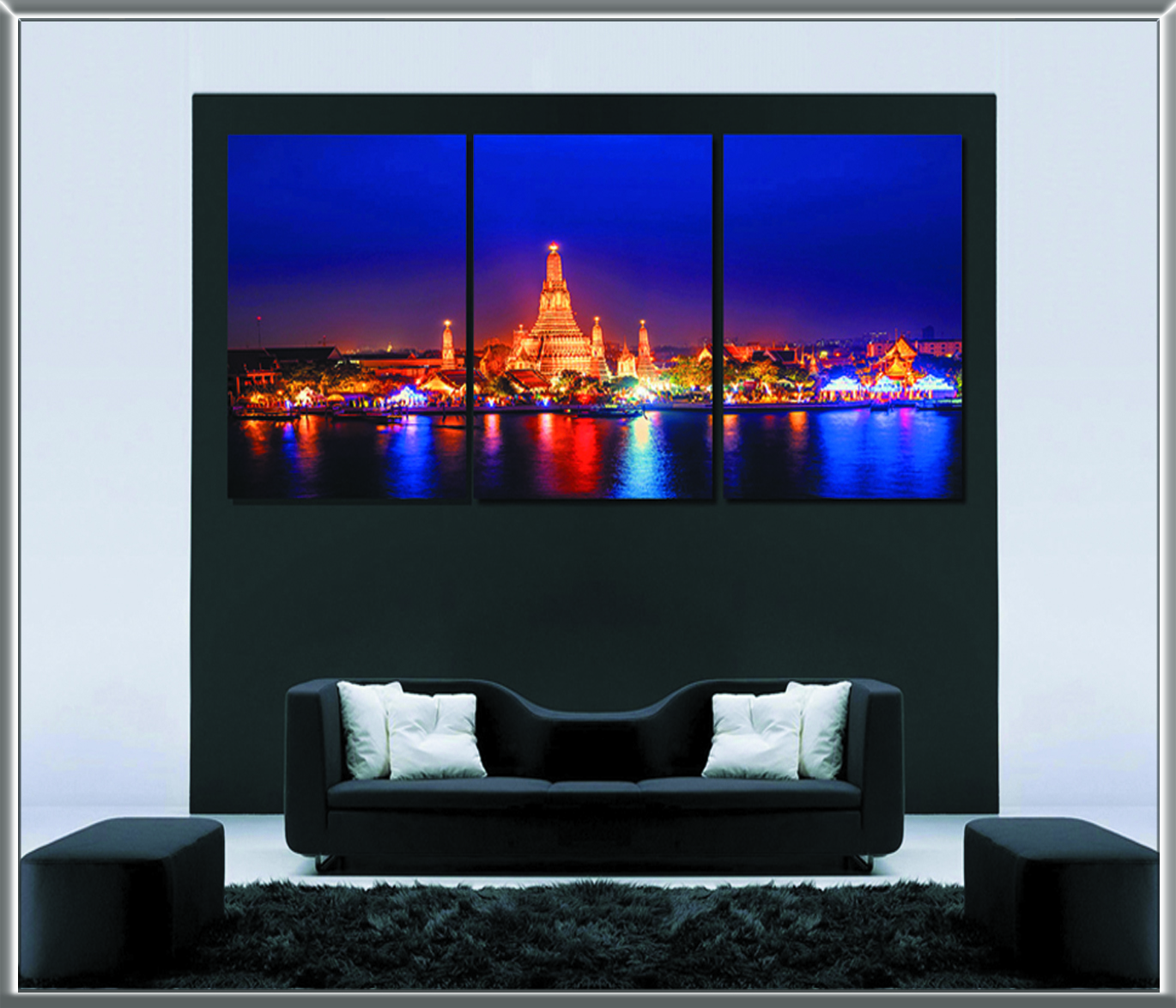 SIZE;M 3 SET สั่งทำวอลเปเปอร์ รูปภาพติดผนัง มีภาพให้เลือกกว่า 50,000 ภาพ ออกแบบกราฟฟิค หรือ รูปภาพตามที่ท่านกำหนด ในสไตล์ท่านเอง "custom made"