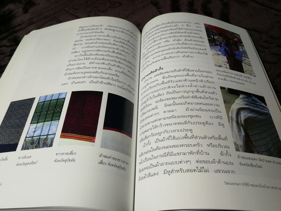 ผ้าเเละสิ่งถักทอไท โดย วิถี พานิชพันธ์ ปี 2547