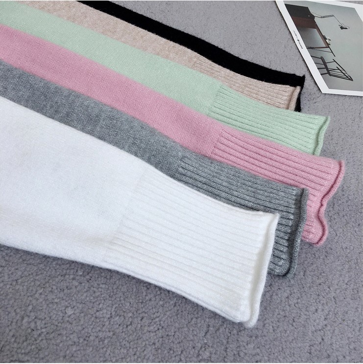 พร้อมส่ง - เสื้อไหมพรมทรงหลวม ST197 (สีเทา)