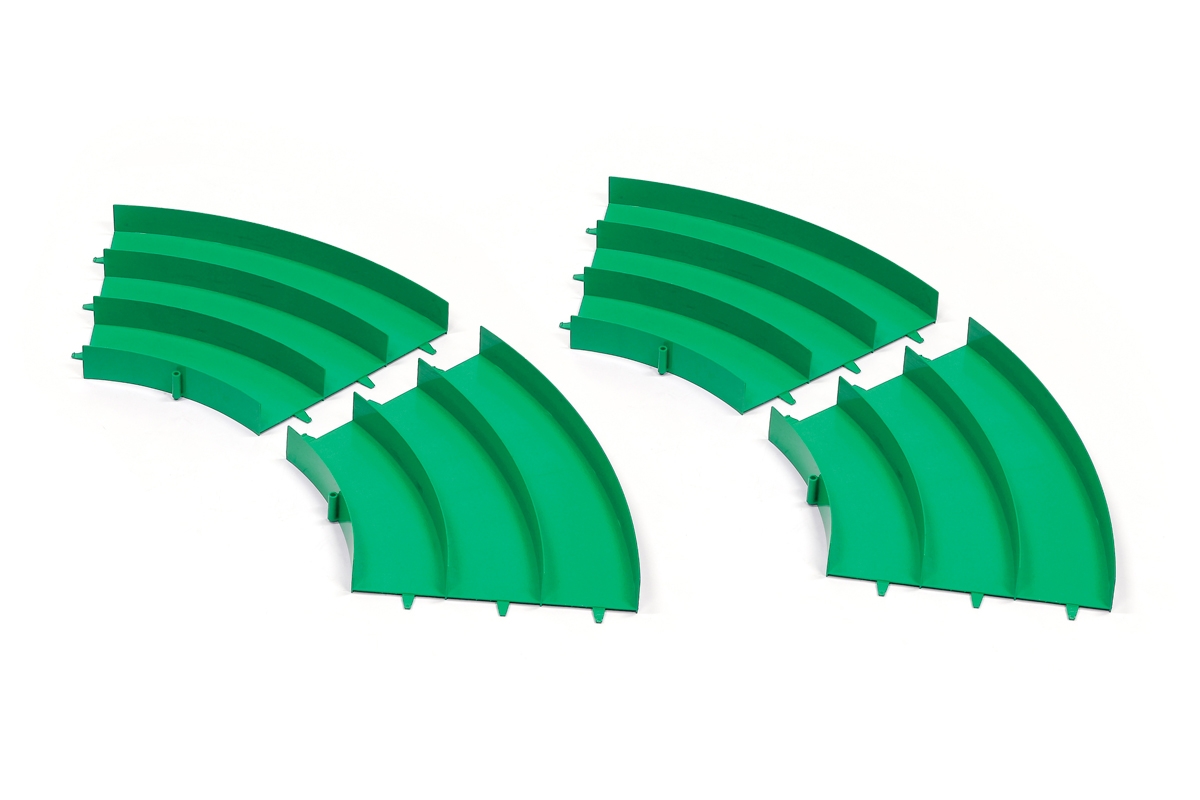Japan Cup Junior Circuit : Curve Section Set (Green,4Pcs.)