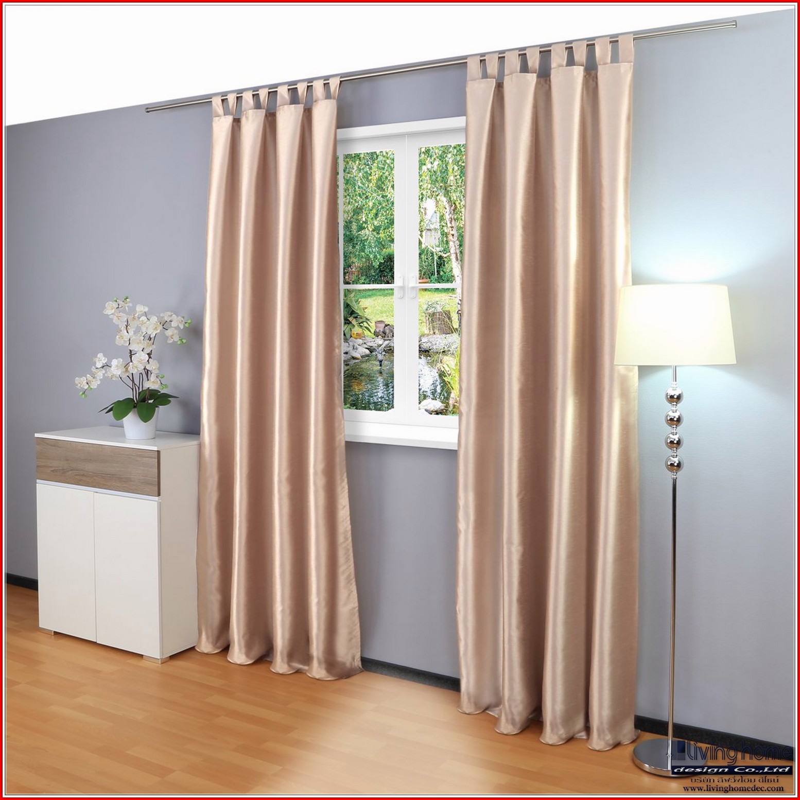 ม่านคอกระเช้า.(Loops Curtains) ผ้าม่าน ม่าน มู่ลี่ มู่ลี่ไม้ ม่านม้วน วอลเปเปอร์ รับติดตั้ง ออกแบบ ราคาถูก ทุกประเภท ทุกรูปแบบ