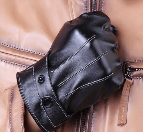 พร้อมส่ง - ถุงมือกันหนาวผู้ชาย GT190 (สีดำ)