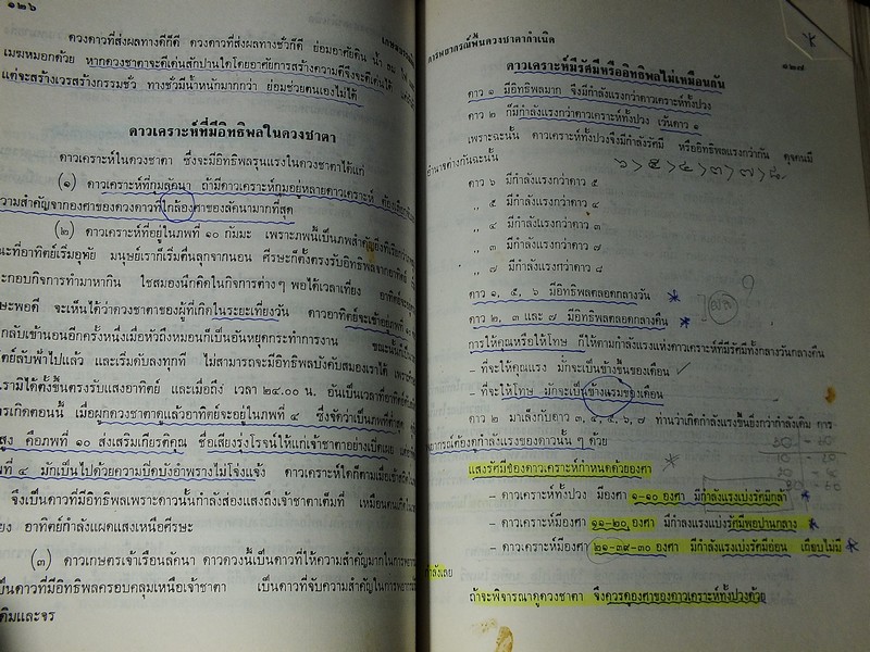 โหราศาสตร์ไทยชั้นสูง การพยากรณ์พื้นดวงชาตากำเนิด โดย สิงห์โต สุริยาอารักษ์ ปกแข็ง ปี 2525
