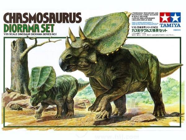 Chasmosaurus Diorama Set