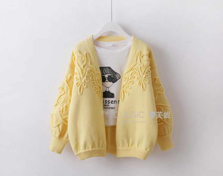 พรีออเดอร์ - เสื้อคาร์ดิแกนกันหนาว Pre - CT654 (สีเหลือง)
