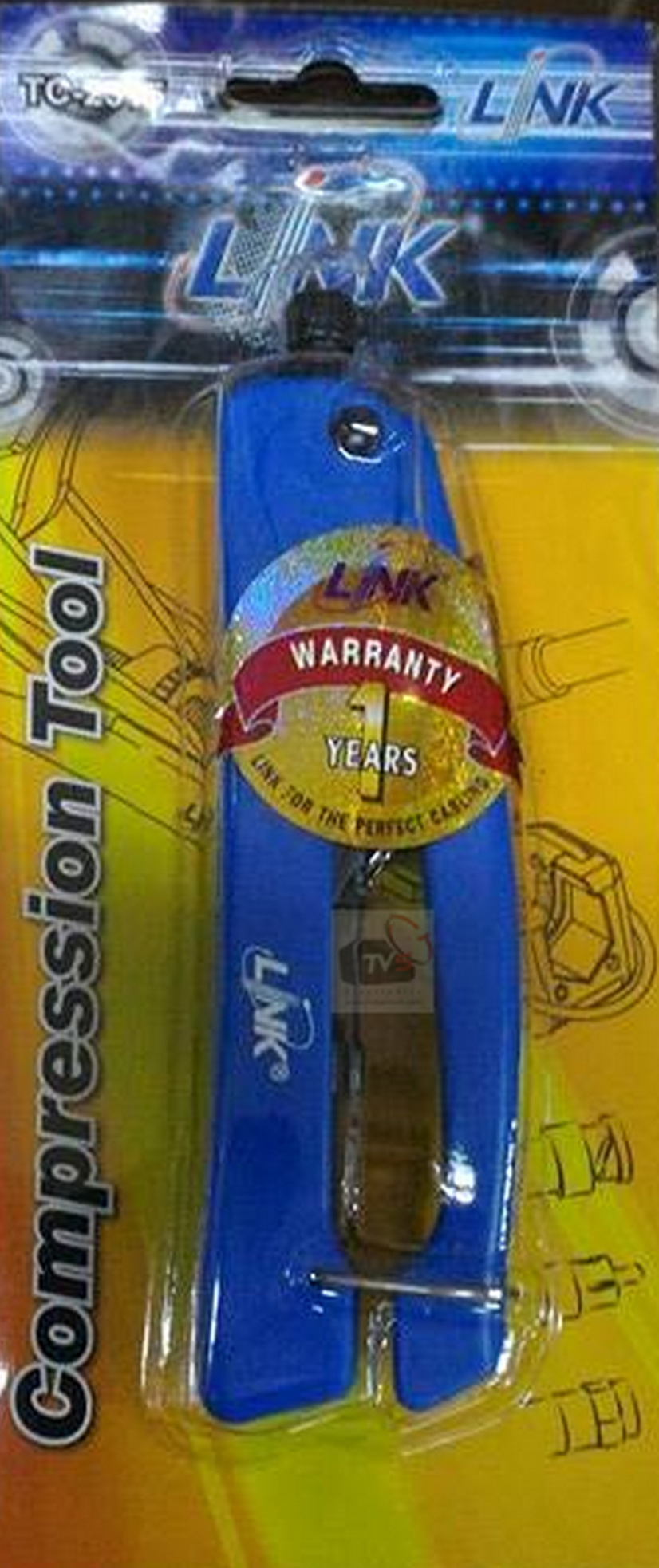 Link Compression Tool F-Type, BNC & RCA คีมบีบอัด แบบธรรมดา รุ่น TC-2315