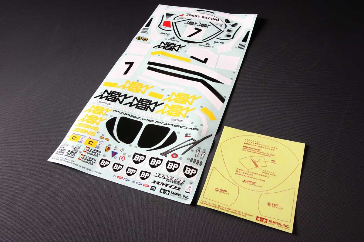 1/12 Scale RC New Man Joest Racing Porsche 956 Body Parts Set