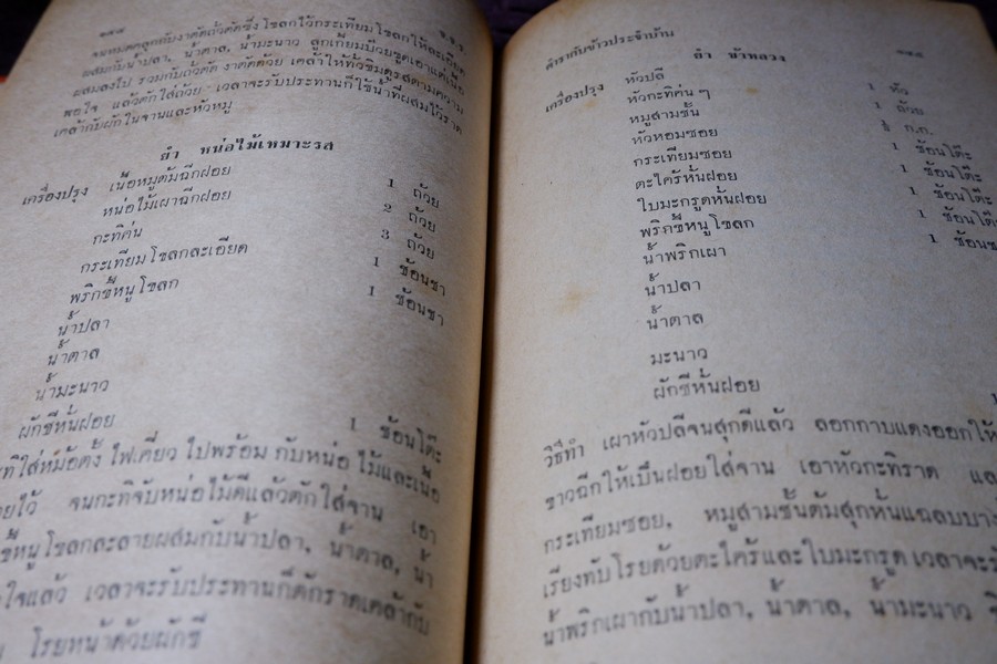 ตำรากับข้าวประจำบ้าน โดย ม.จ.จันทร์เจริญ รัชนี ปกเเข็ง 415 หน้า ปี 2506
