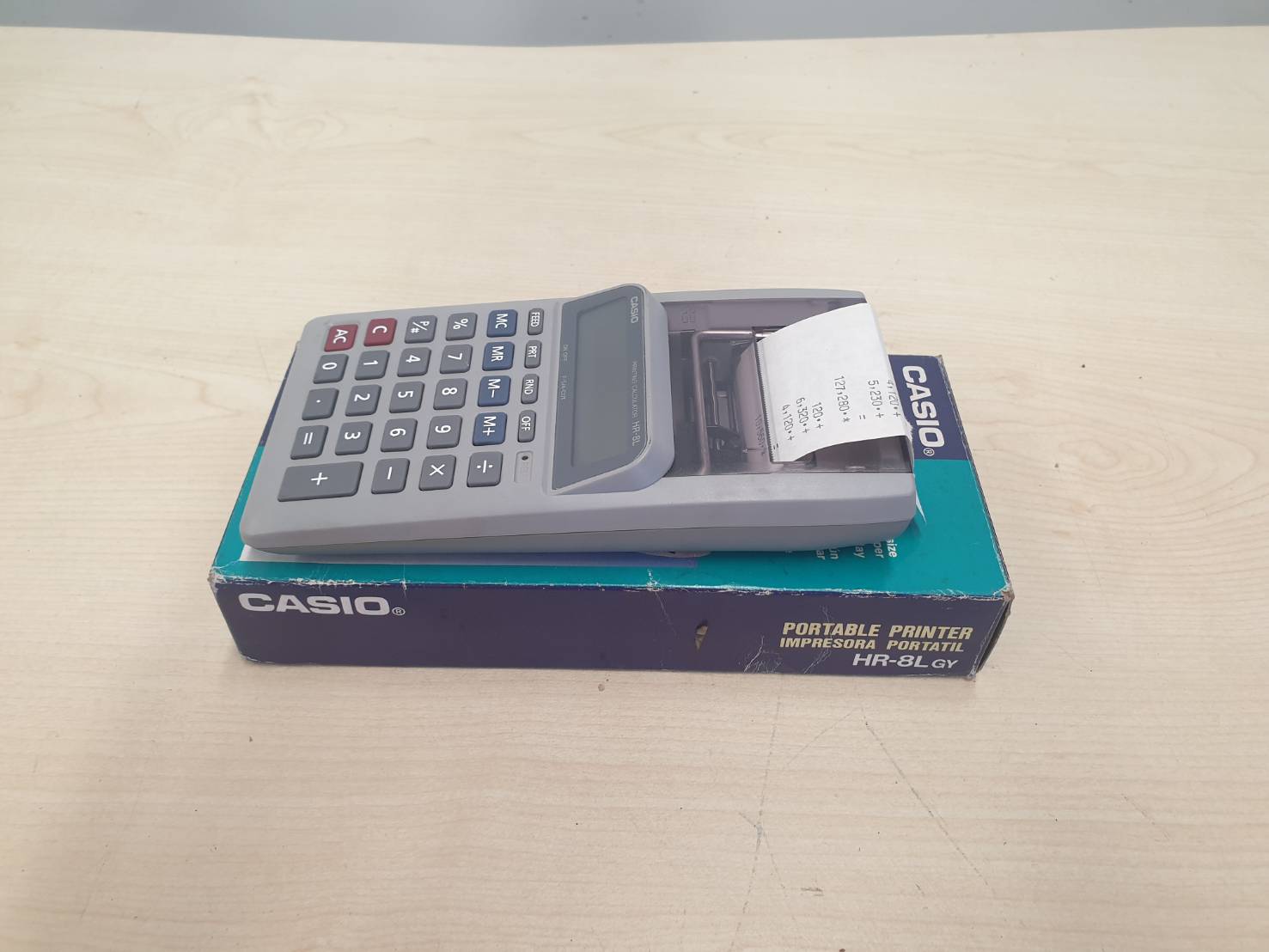 เครื่องคิดเลขปริ้นบิล CASIO HR-8L มือสอง