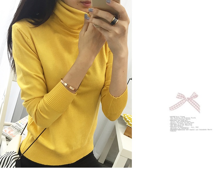 พรีออเดอร์ - เสื้อไหมพรมแขนยาว Pre - ST691 (สีเหลือง)