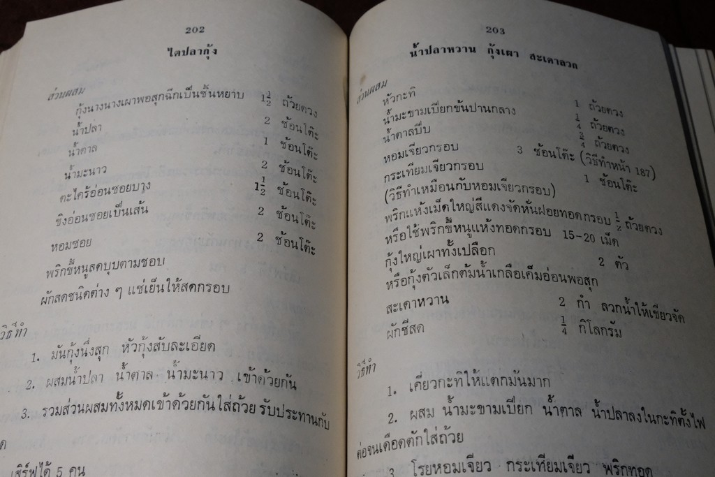 อาหารไทย โดย อ.จรรยา สุบรรณ์ (เล่มเล็ก) หนา 304 หน้า