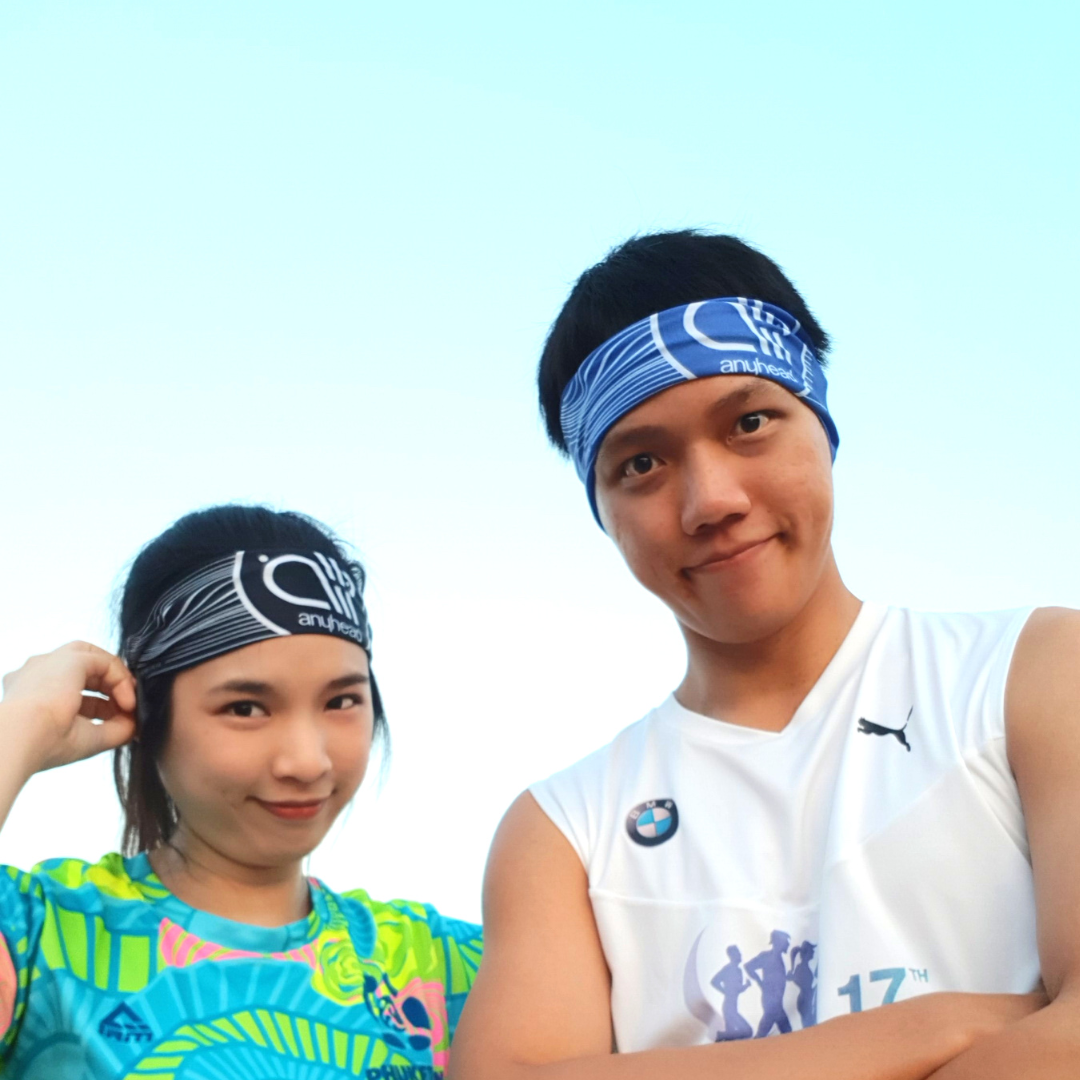 ผ้าคาดศรีษะ Head Band เนื้อ Silk Milk นุ่ม สบาย กันเหงื่อ by anyhead