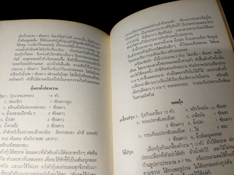 ตำรับอาหาร โดย ม.ล.ติ๋ว ชลมารคพิจารณ์ (อนุสรณ์ ม.ล.ติ๋ว ชลมารคพิจารณ์ ) ปี 2508