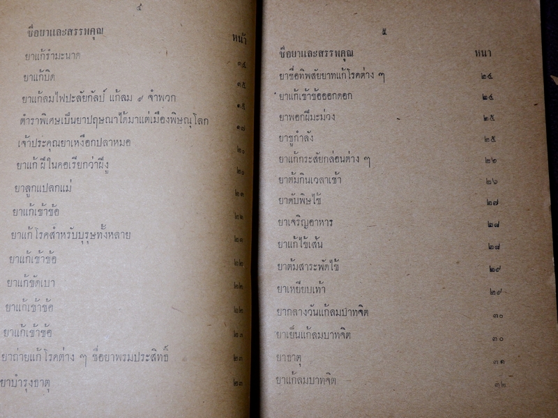 ตำรายาไทย รักษาโรคต่างๆ รวม 117 ขนาน โดย หมอปลื้ม วรรณสว่าง ปี 2506