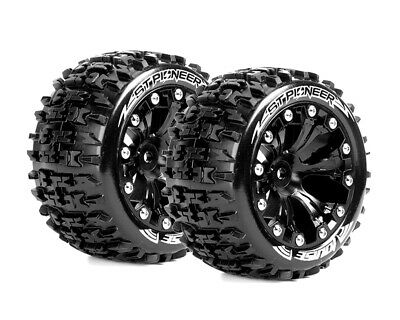 ST-Pioneer 2.8" Tires (Soft Compound), Mounted on Black 1/2" Offset Rim (2Pcs.)
