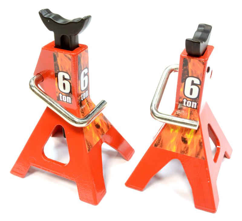Realistic Model Jack Stands (2 Pcs.) for 1/10 & 1/8 Scale & Rock Crawler
