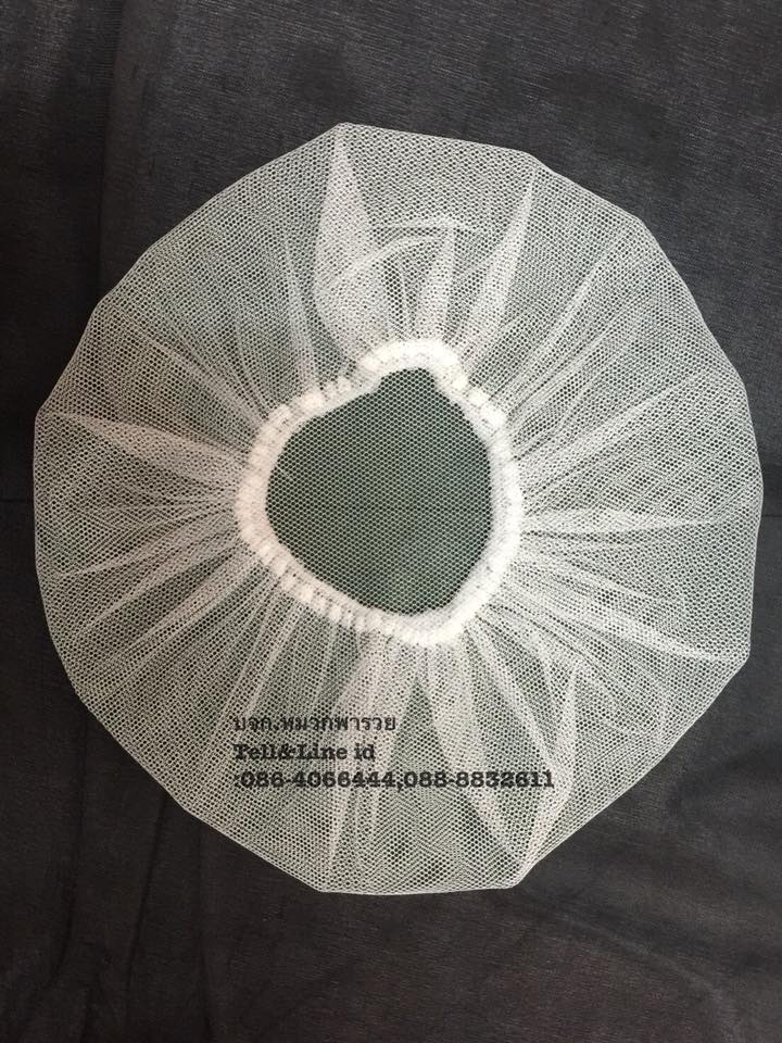 หมวกคลุมผม หมวกคลุมผมตาข่ายล้วน หมวกโรงงาน หมวกตาข่าย หมวกพนักงานฝ่ายผลิต