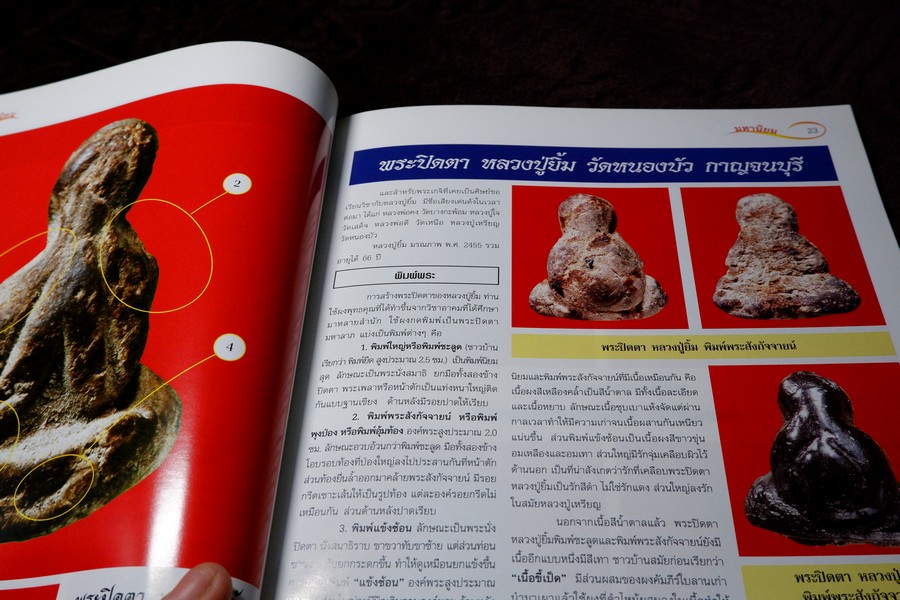 ศึกษาเเละสะสม ฉบับ รวมพระปิดตามหานิยม พิมพ์ 4 สี อาร์ตมันทั้งเล่ม หนา 92 หน้า