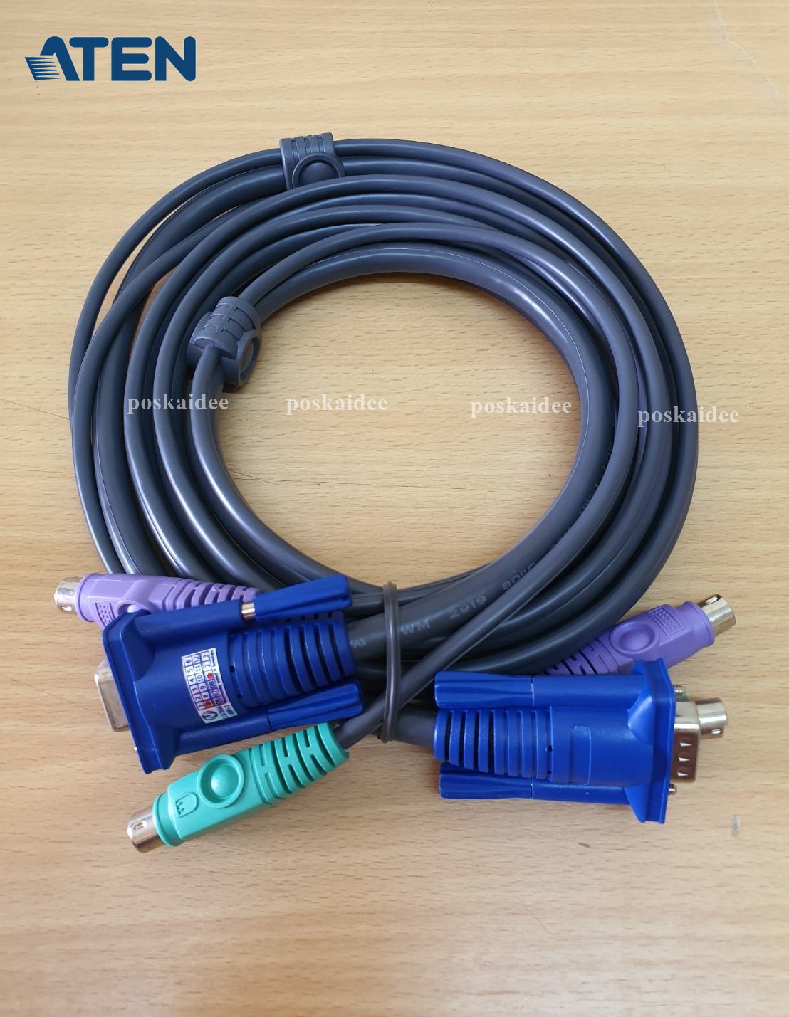 สาย ATEN 2L-1001P/C,อุปกรณ์ PS/2 KVM Cable Length 1.8m