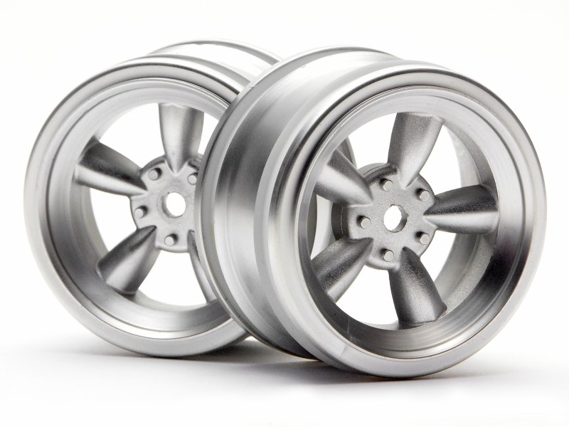 Vintage 5 Spoke Wheel 26mm Matte Chrome (0mm Offset).