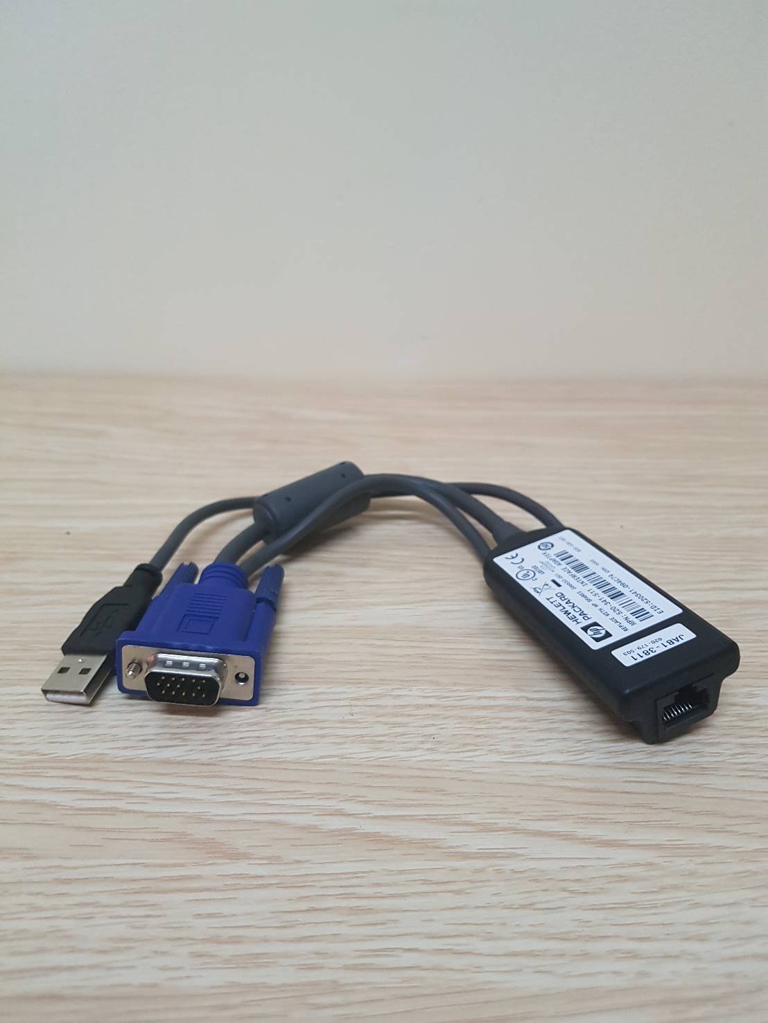 HP 520341511 KVM สายเคเบิลอะแดปเตอร์คอนโซลอินเตอร์เฟส