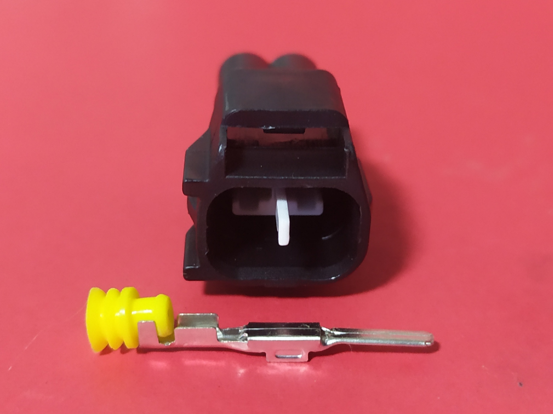 2 พิน ดำ Lamp, Temp (ตัวผู้) #11070