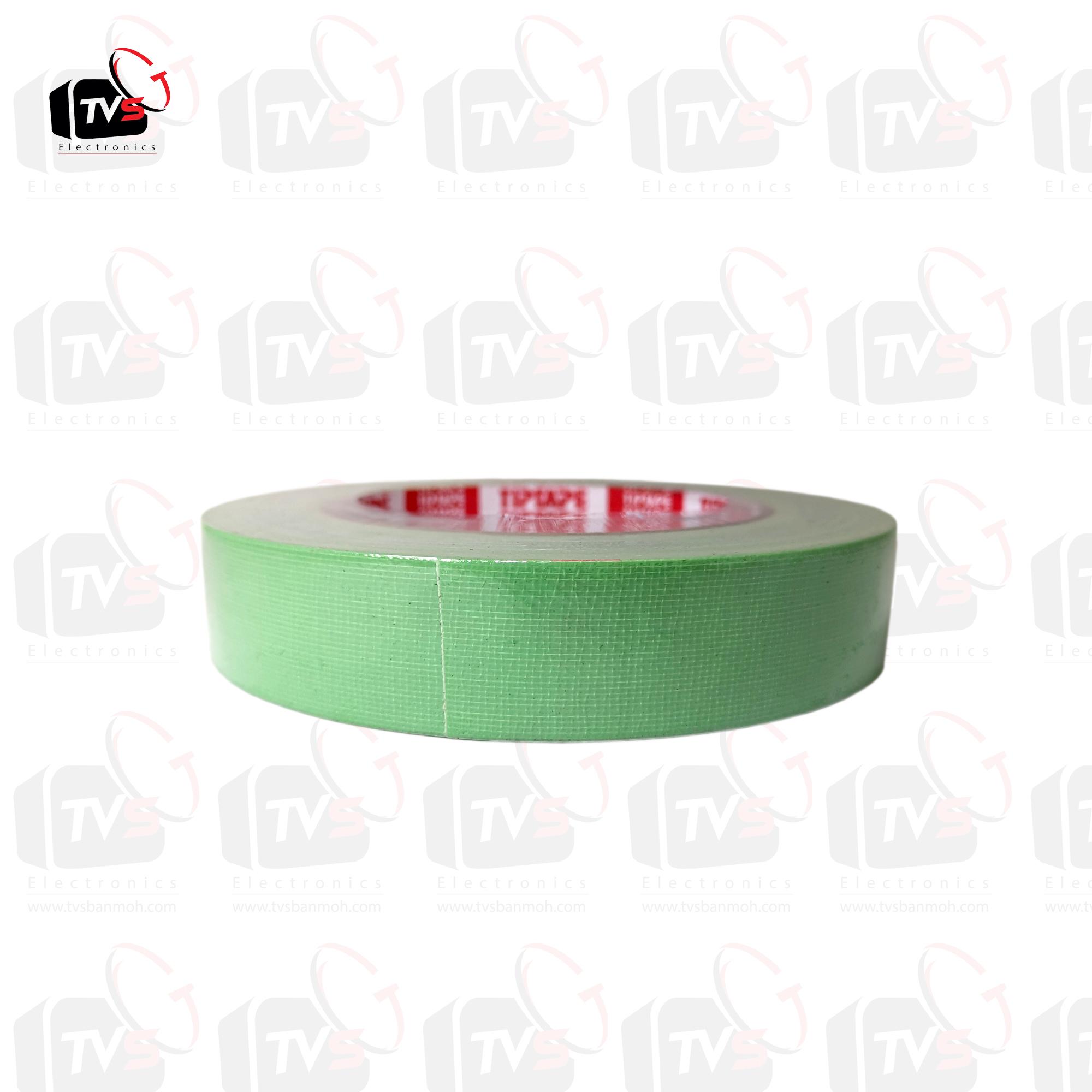 เทปกาวผ้า เทปผ้า หน้ากว้าง 1นิ้ว ความยาว 25หลา สีเขียวอ่อน --- เทป เทปผ้า เทปผ้าม้วน เทปกาวผ้า CLOTHTAPE TAPE ม้วนเทป เทปติดขอบ เทปม้วน ผ้าเตปแพ็กของ ผ้าเทป เทปผ้ากาว 2 นิ้ว เทปผ้ากาว 3 นิ้ว เทปผ้ากาว 4 นิ้ว เทปผ้าเหนียว เทปติดสันปก