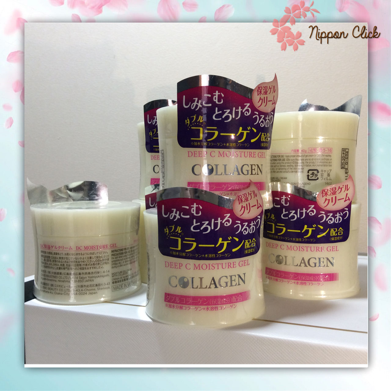 Daiso deep moisture collagen ครีมคอลลาเจน 40g นำเข้าจากญี่ปุ่น ครีมไดโซะญี่ปุ่น