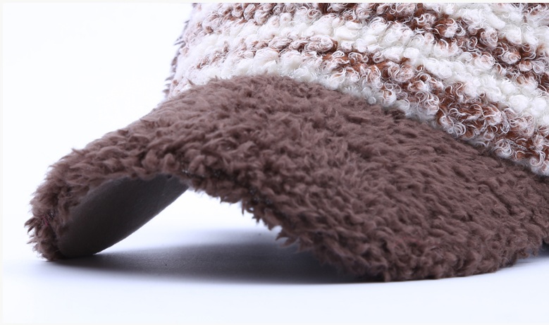 พรีออเดอร์ - หมวกแก๊ปไหมพรม Pre - HT624 (สีน้ำตาล)