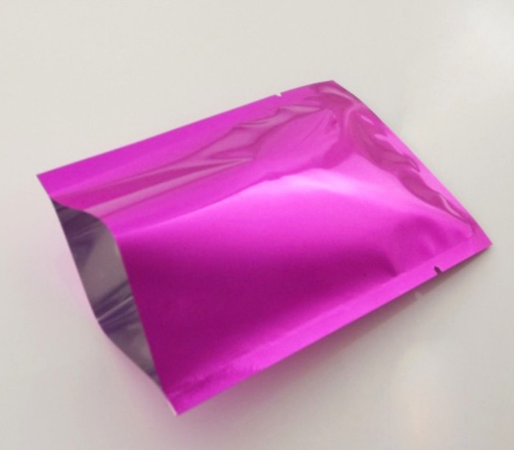 ถุงแบนฟอยล์สีเงาต่างๆ ซีล 3 ด้าน (เมทัลไลท์)