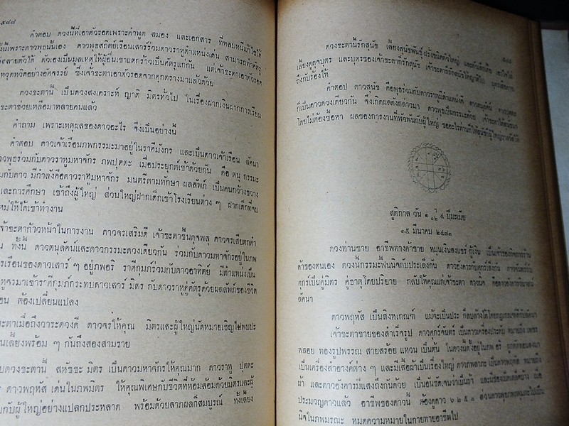 ตำราบันทึกลับ โหราศาสตร์ไทย ระบบเเสง เเละ รังสี โดย ดำริห์ ไตรรัตน์ ปี 2515