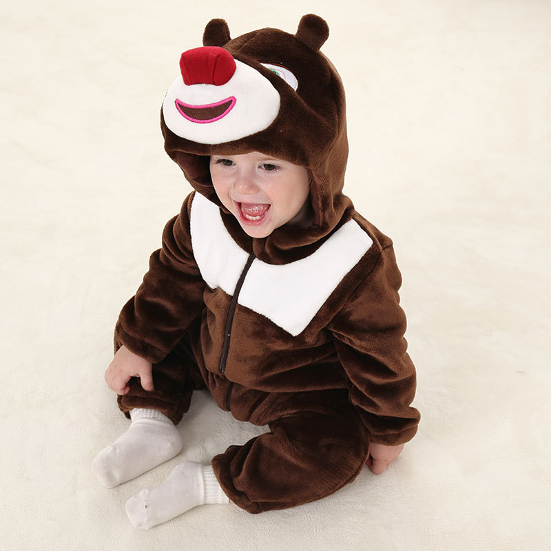 ชุดนอนมาสคอต / แฟนซี หมีน้ำตาล