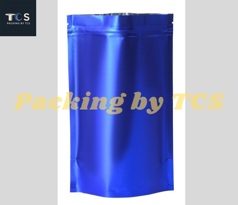 ถุงฟอยล์ซิปตั้งได้ สีด้าน (เมทัลไลท์)