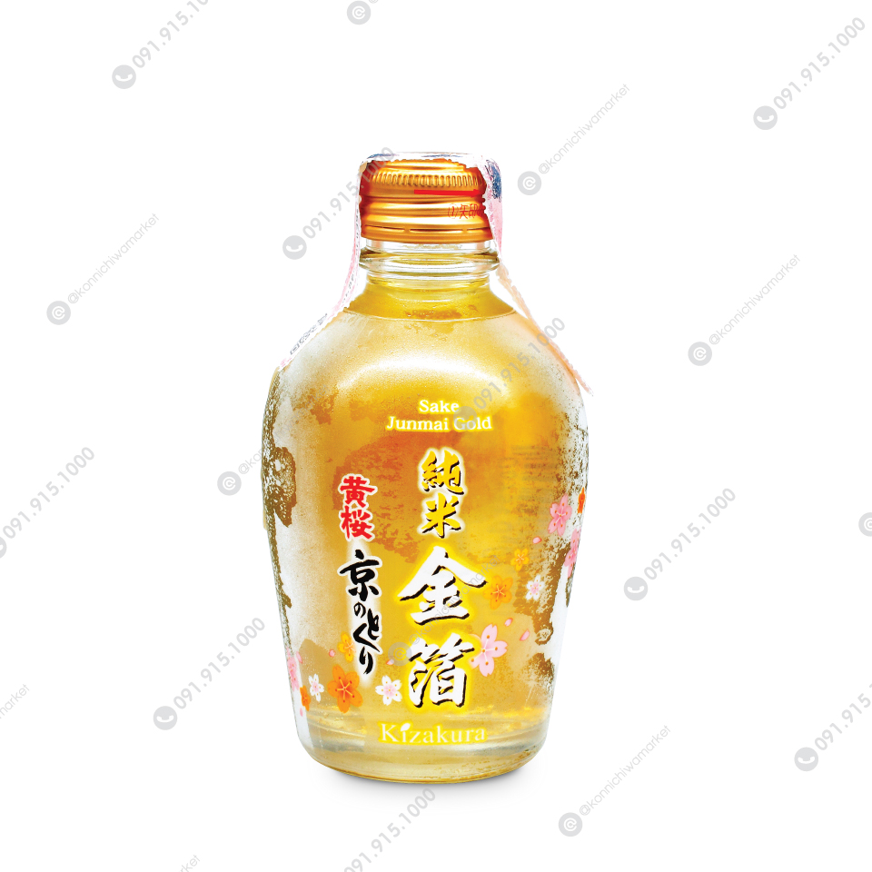 สาเกแผ่นทอง / Kizakura Tokuri Junmai Gold