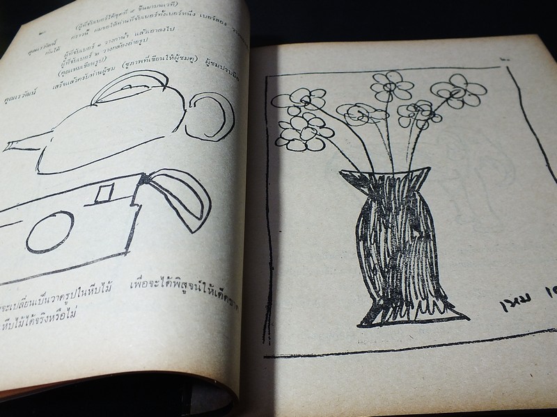 ปาฐกถา เรื่อง ศิลปการเขียนรูป โดย เหม เวชกร (โอปปาติกะ) ออกเเบบปกโดย เหม เวชกร ปี 2519