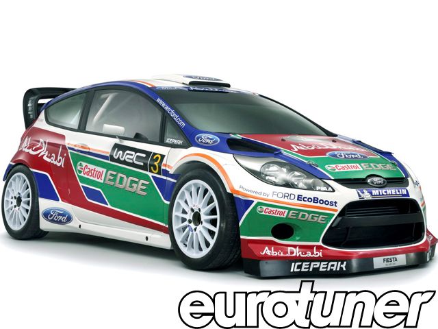 RTR WR8 Flux Ford Fiesta Abu Dhabi Castrol WRC Rally Car.