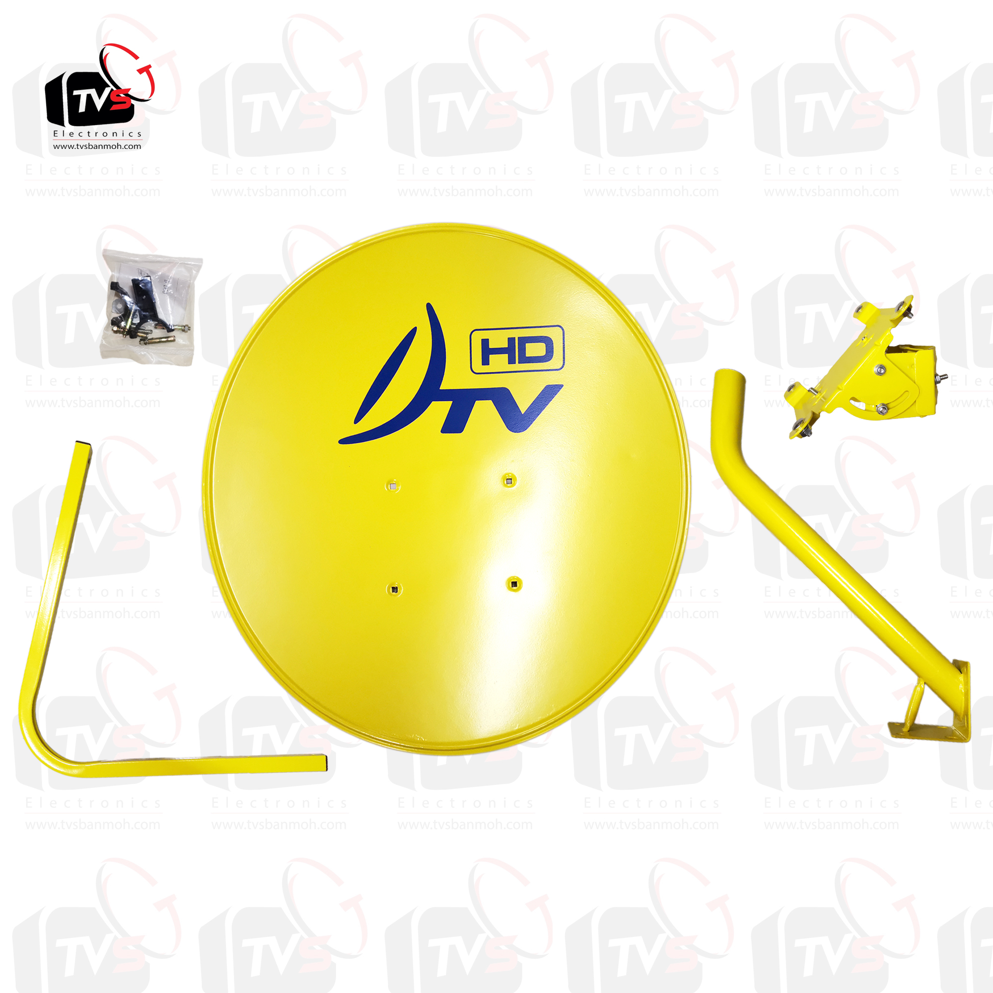 ชุดจานดาวเทียม DTV 60cm พร้อมขางอ ไม่มีหัว LNB