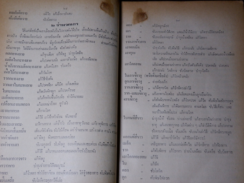 ตำรา ประมวลหลักเภสัช ของ ร.ร.เเพทย์เเผนโบราณ วัดพระเชตุพน ปี 2521