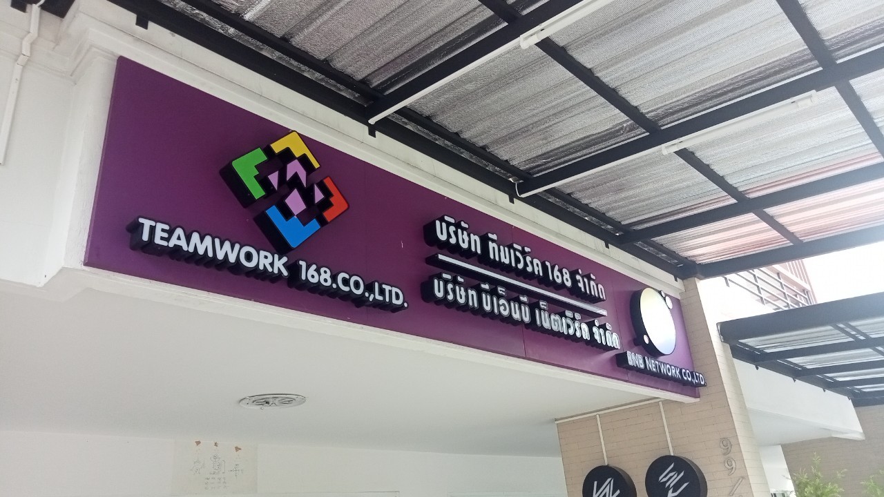 ป้ายกล่องไฟตัวอักษร