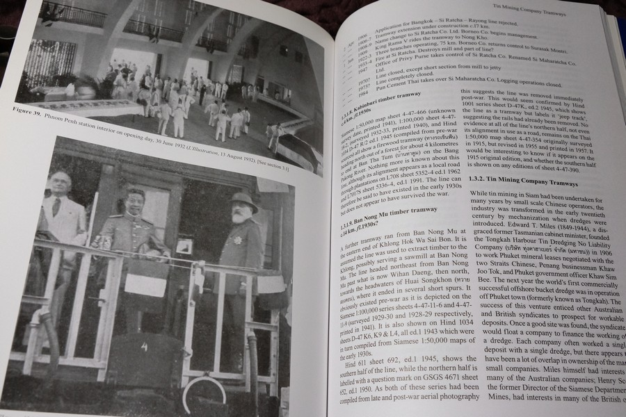 The Railway Atlas of Thailand Laos and Cambodia by B.R.Whyte พิมพ์ปี 2010