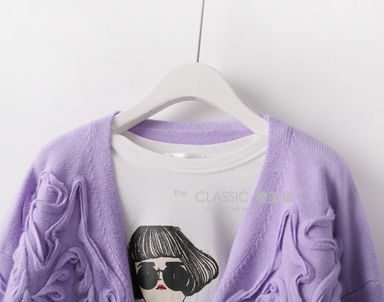 พรีออเดอร์ - เสื้อคาร์ดิแกนกันหนาว Pre - CT655 (สีม่วง)