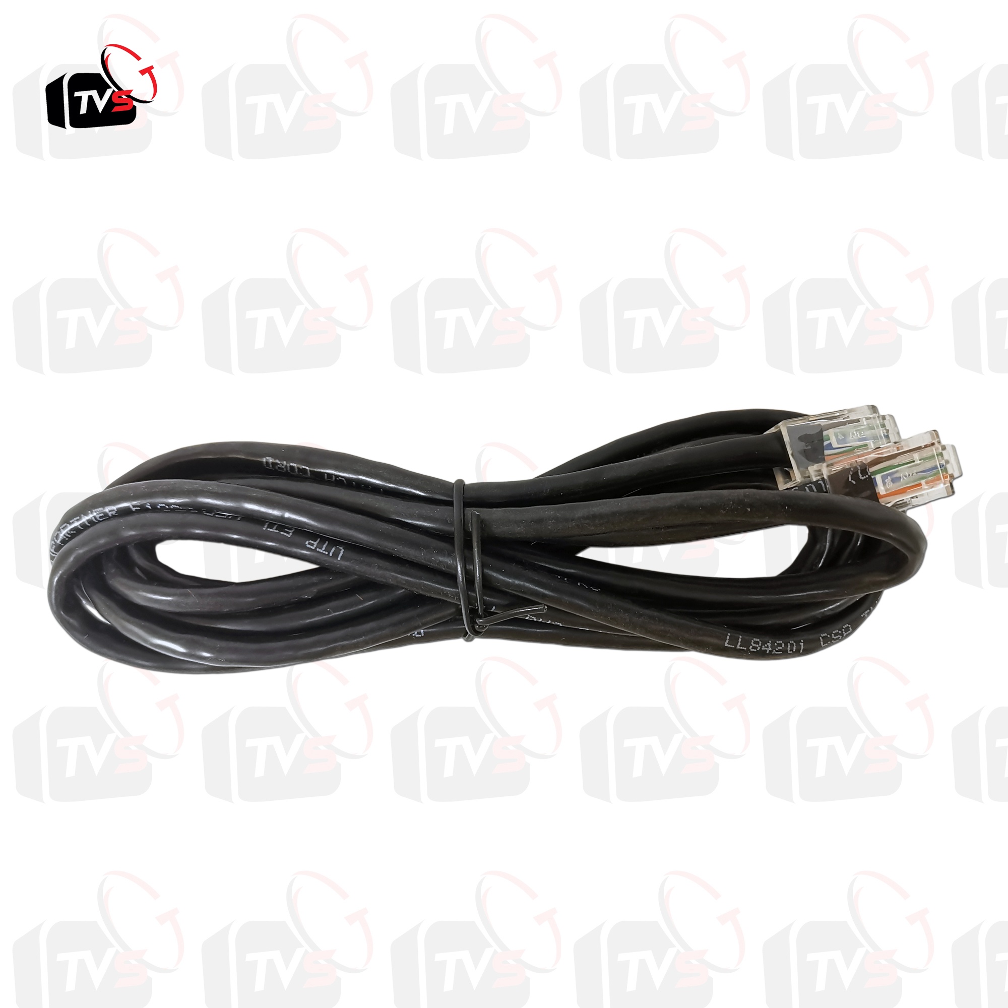 สาย LAN สำเร็จรูป CAT5e ยาว1.5 เมตร สีดำ หัว RJ45 เก็บไว้เผื่อใช้งาน เชื่อมต่ออินเทอร์เน็ตสะดวก ไม่ต้องเข้าหัวเอง