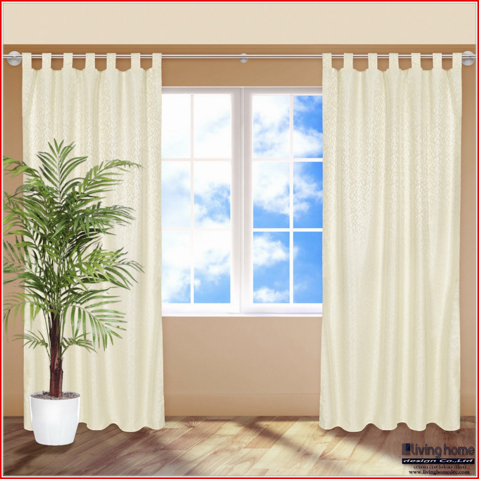 ม่านคอกระเช้า.(Loops Curtains) ผ้าม่าน ม่าน มู่ลี่ มู่ลี่ไม้ ม่านม้วน วอลเปเปอร์ รับติดตั้ง ออกแบบ ราคาถูก ทุกประเภท ทุกรูปแบบ
