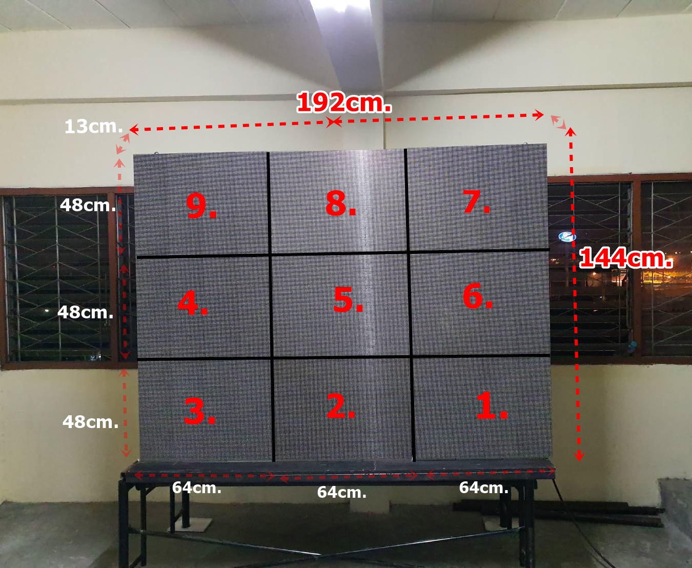 ป้าย LED ป้ายโฆษณา ป้าย led ใช้ภายใน p5 มือสอง