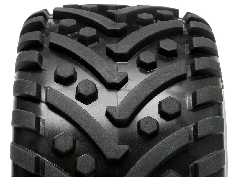 Mounted Goliath Tire (178x97mm) on Blast Wheel Chrome.