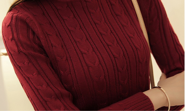 พรีออเดอร์ - เสื้อไหมพรมคอเต่า Pre - ST743 (แดง)