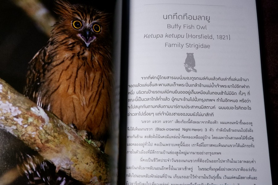 นกไทย ในบันทึกเเละความทรงจำ โดย สุธี ศุภรัฐวิกร พิมพ์ 1000 เล่ม ปี 2558