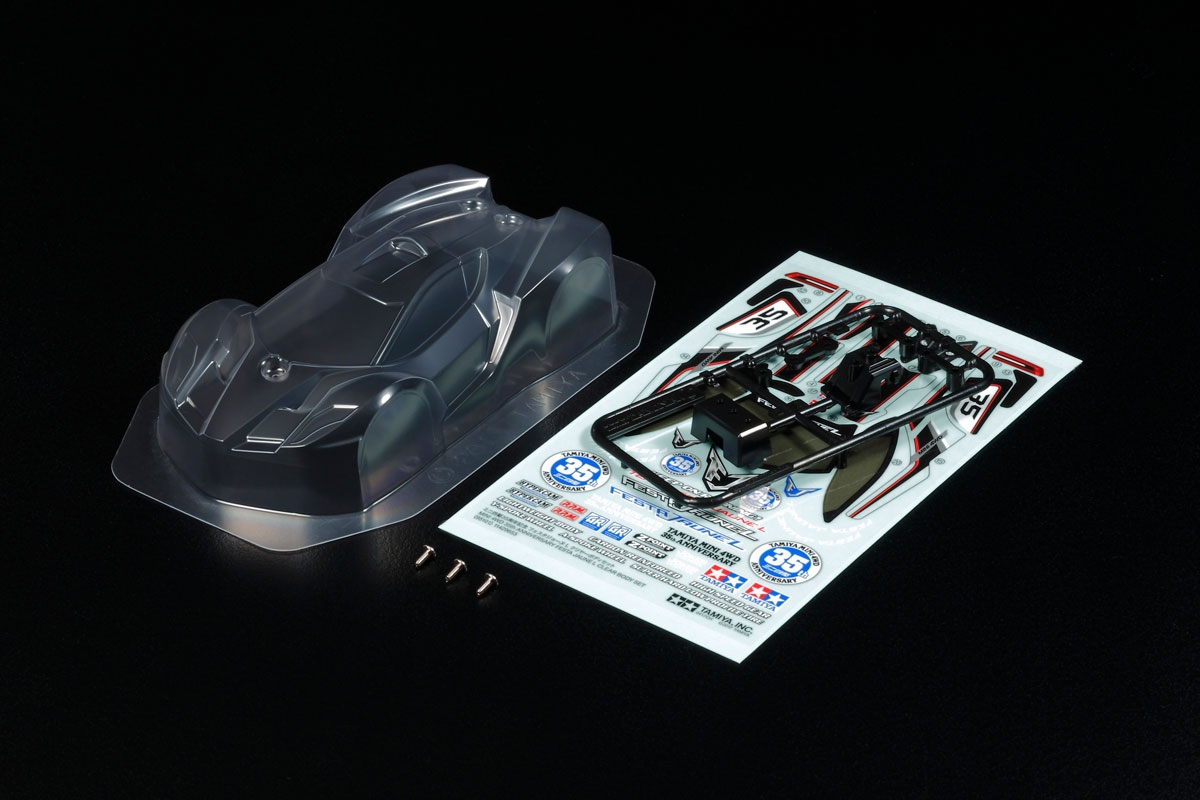 Mini 4WD 35th Anniversary Festa Jaune L Clear Body Set