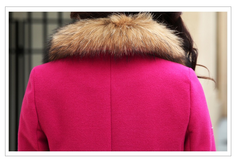 พร้อมส่ง - เสื้อโค้ทผ้าวูลกันหนาว CT162 (สีบานเย็น)